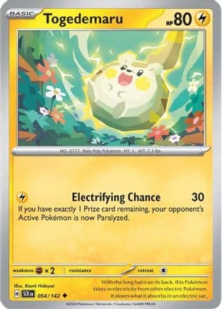 Togedemaru — SV07: Stellar Crown Pokémon TCG card by Ryo Ueda