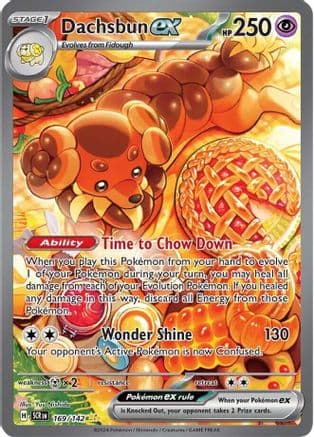 Dachsbun ex - 169/142 — Pokémon TCG card