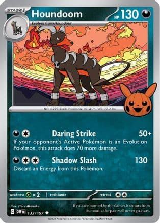 Houndoom — Trick or Trade BOOster Bundle 2024 Pokémon TCG card by Haru Akasaka