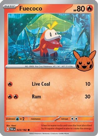 Fuecoco — Trick or Trade BOOster Bundle 2024 Pokémon TCG card by Gemi