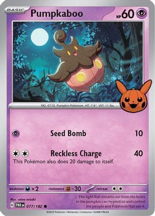 Pumpkaboo — Trick or Trade BOOster Bundle 2024 Pokémon TCG card by saino misaki