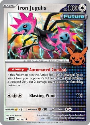 Iron Jugulis — Trick or Trade BOOster Bundle 2024 Pokémon TCG card by KEIICHIRO ITO