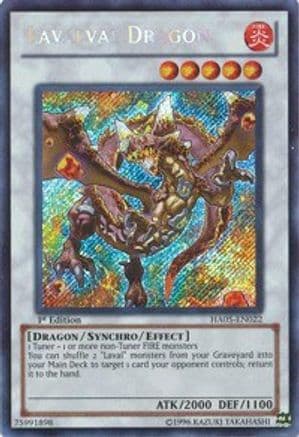 Lavalval Dragon — Hidden Arsenal 5: Steelswarm Invasion Yu-Gi-Oh! card by KAZUKI TAKAHASHI
