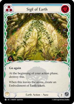 Sigil of Earth — Rosetta Flesh and Blood card by Saad Irfan