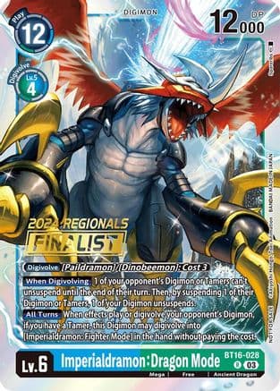 Imperialdramon: Dragon Mode (2024 Regionals Finalist) — Beginning Observer
