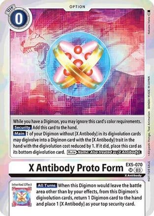 X Antibody Proto Form (Event Pack 7) — Digimon Card Game card
