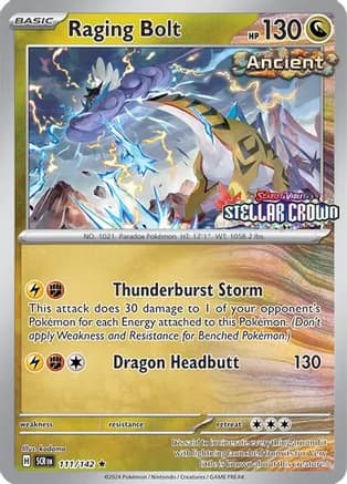 Raging Bolt - 111/142 (Cosmo Holo) (Best Buy) — Miscellaneous Cards & Products
