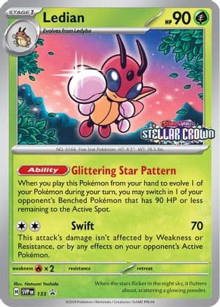 Ledian - 133 — SV: Scarlet & Violet Promo Cards Pokémon TCG card by Natsumi Yoshida