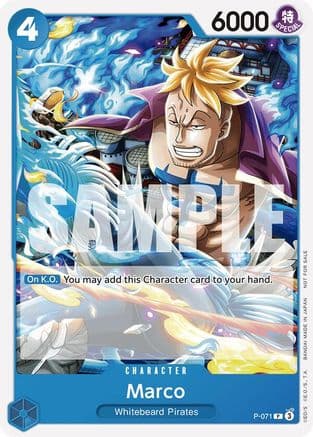 Marco (Two Legends Pre-Release) — One Piece Promotion Cards