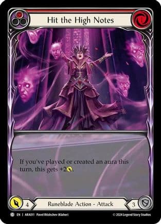 Hit the High Notes (Red) — Flesh and Blood card