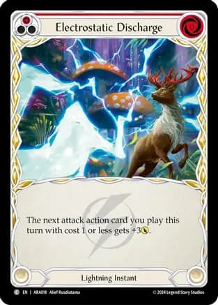 Electrostatic Discharge (Red) — Blitz Deck: Rosetta - Aurora Flesh and Blood card by Hudi Radiations