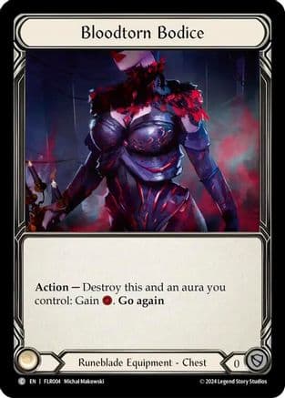Bloodtorn Bodice — Blitz Deck: Rosetta - Florian Flesh and Blood card by Michal Makowski