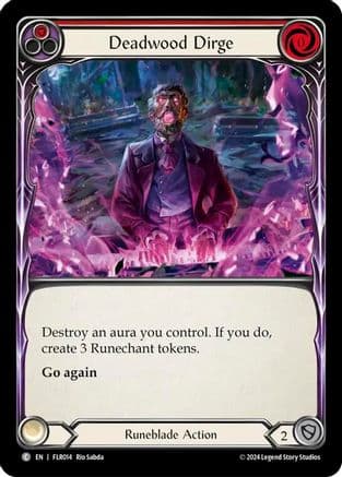 Deadwood Dirge (Red) — Blitz Deck: Rosetta - Florian Flesh and Blood card by Rio Sabda