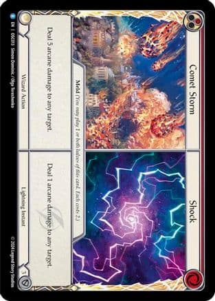 Comet Storm // Shock — Blitz Deck: Rosetta - Oscilio Flesh and Blood card by Olga Tereshchenko