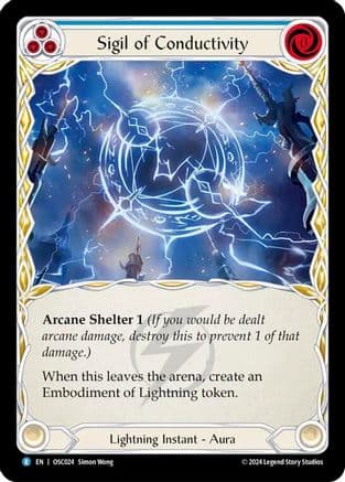 Sigil of Conductivity — Blitz Deck: Rosetta - Oscilio Flesh and Blood card by Simon Wong