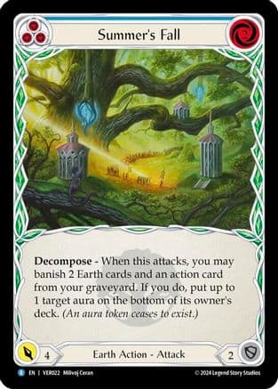 Summer's Fall (Blue) — Flesh and Blood card