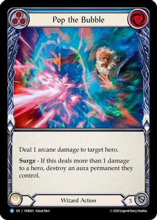 Pop the Bubble (Blue) — Blitz Deck: Rosetta - Verdance Flesh and Blood card by Faizal Fikri