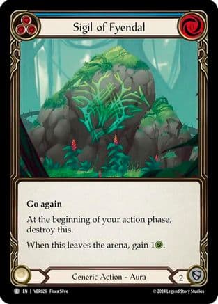 Sigil of Fyendal — Blitz Deck: Rosetta - Verdance Flesh and Blood card by Flora Silve