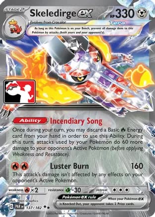 Skeledirge ex - 137 — Prize Pack Series Cards