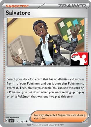 Salvatore - 160/162 — Prize Pack Series Cards Pokémon TCG card by Ryuta Fuse