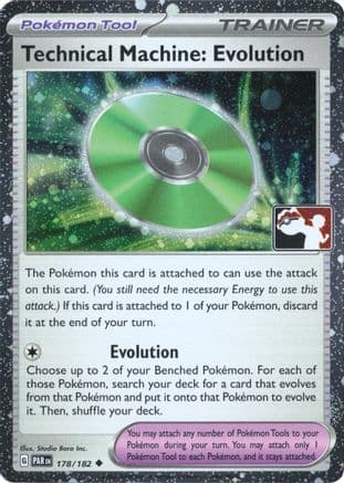 Technical Machine: Evolution - 178/182 (Cosmos Holo) — Prize Pack Series Cards Pokémon TCG card by Studio Bora Inc.