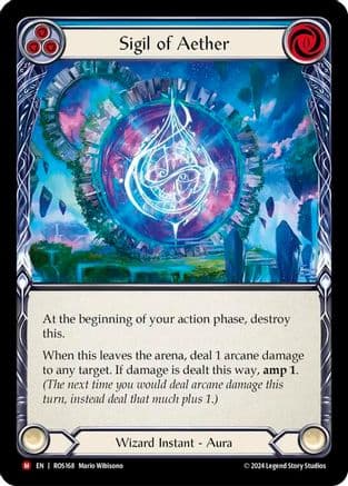 Sigil of Aether — Rosetta Flesh and Blood card by Mario Wibisono