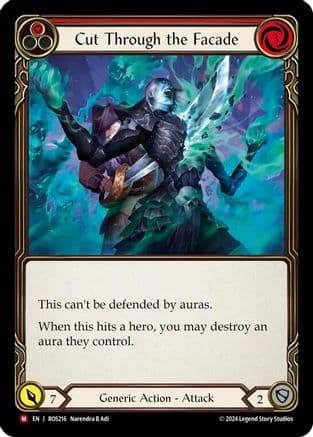 Cut Through the Facade — Rosetta Flesh and Blood card by Narendra B Adi
