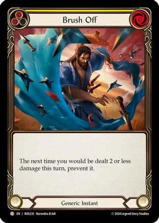 Brush Off (Yellow) — Rosetta Flesh and Blood card by Narendra B Adi