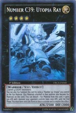 Number C39: Utopia Ray (Ghost Rare) — Yu-Gi-Oh! card