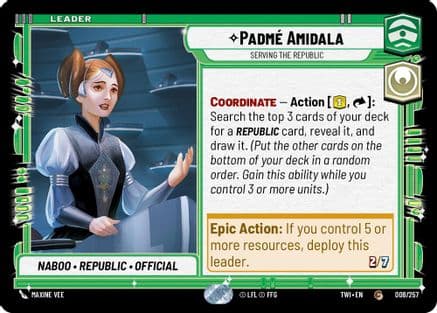 Padmé Amidala - Serving the Republic — Twilight of the Republic
