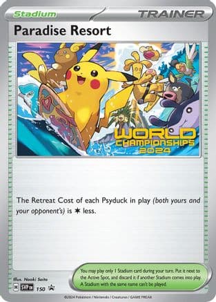 Paradise Resort - 150 (World Championships 2024) — SV: Scarlet & Violet Promo Cards
