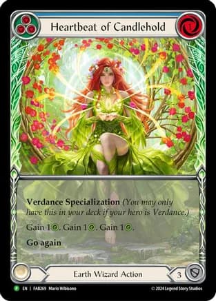 Heartbeat of Candlehold (Extended Art) - FAB269 — Flesh and Blood: Promo Cards