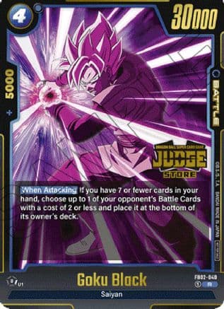 Goku Black - FB02-040 (Judge Pack (Store Judge) 02) — Tournament and Championship Promos