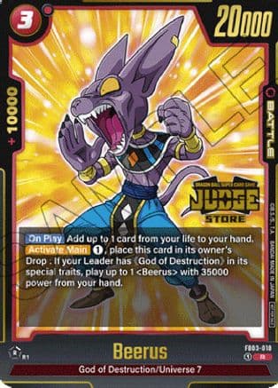 Beerus - FB03-018 (Judge Pack (Store Judge) 02) — Tournament and Championship Promos