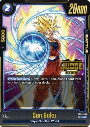 Son Goku - FB03-036 (Judge Pack (Store Judge) 02) — Tournament and Championship Promos