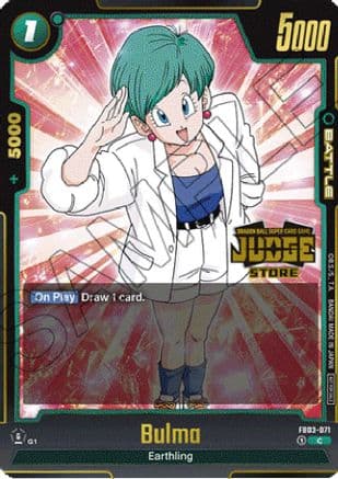 Bulma - FB03-071 (Judge Pack (Store Judge) 02) — Tournament and Championship Promos