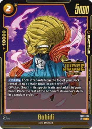 Babidi - FB03-084 (Judge Pack (Store Judge) 02) — Tournament and Championship Promos