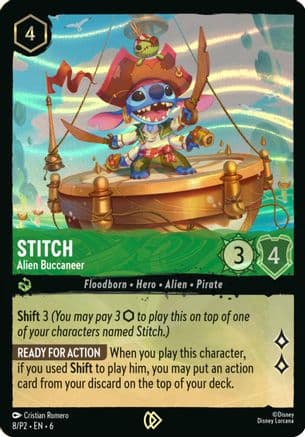 Stitch - Alien Buccaneer (Stitch Collector's Gift Set Promo) — Disney Lorcana Promo Cards