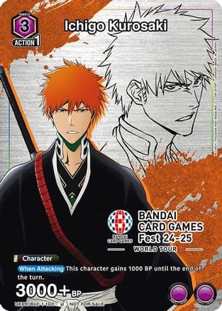Ichigo Kurosaki (BANDAI Card Games Fest 23-24 World Tour) — Union Arena Promotion Cards