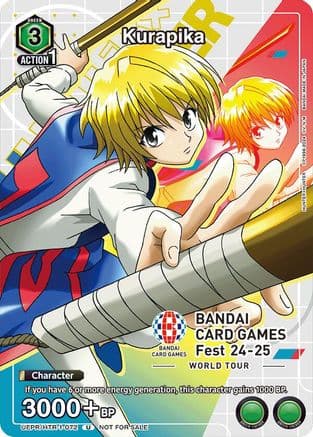 Kurapika (BANDAI Card Games Fest 23-24 World Tour) — Union Arena Promotion Cards
