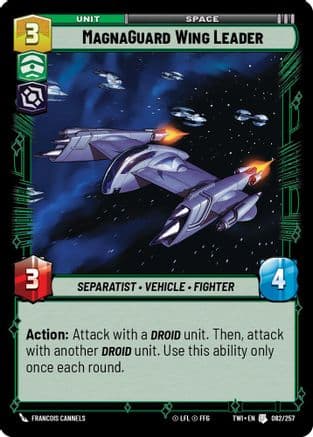 MagnaGuard Wing Leader — Twilight of the Republic Star Wars: Unlimited card by Francois Cannels