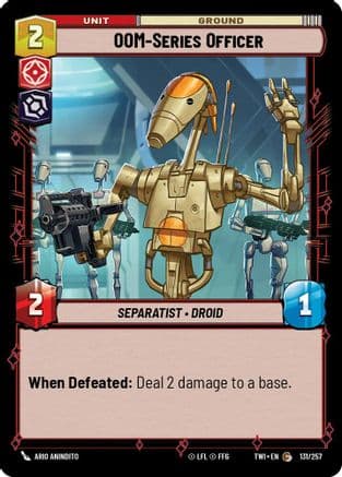 OOM-Series Officer — Twilight of the Republic Star Wars: Unlimited card by Ario Anindito