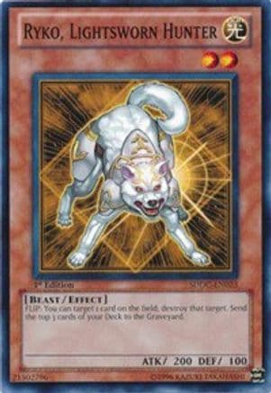 Ryko, Lightsworn Hunter — Structure Deck: Dragons Collide Yu-Gi-Oh! card by KAZUKI TAKAHASHI