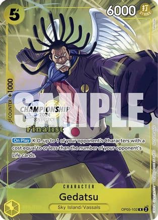 Gedatsu (Championship 2024 Finalist Card Set) — One Piece Promotion Cards