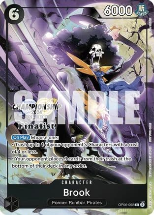 Brook (Championship 2024 Finalist Card Set) — One Piece Promotion Cards