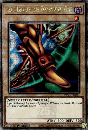 Left Leg of the Forbidden One (Quarter Century Secret Rare) — 25th Anniversary Tin: Dueling Mirrors