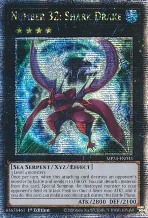 Number 32: Shark Drake (Quarter Century Secret Rare) — 25th Anniversary Tin: Dueling Mirrors