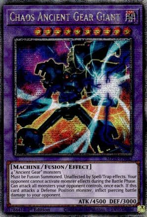 Chaos Ancient Gear Giant (Quarter Century Secret Rare) — 25th Anniversary Tin: Dueling Mirrors Yu-Gi-Oh! card by Konami
