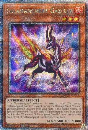 Salamangreat Gazelle (Quarter Century Secret Rare) — 25th Anniversary Tin: Dueling Mirrors