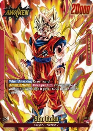 Son Goku - FS01-01 (Gold) — Fusion World Promotion Cards and Packs